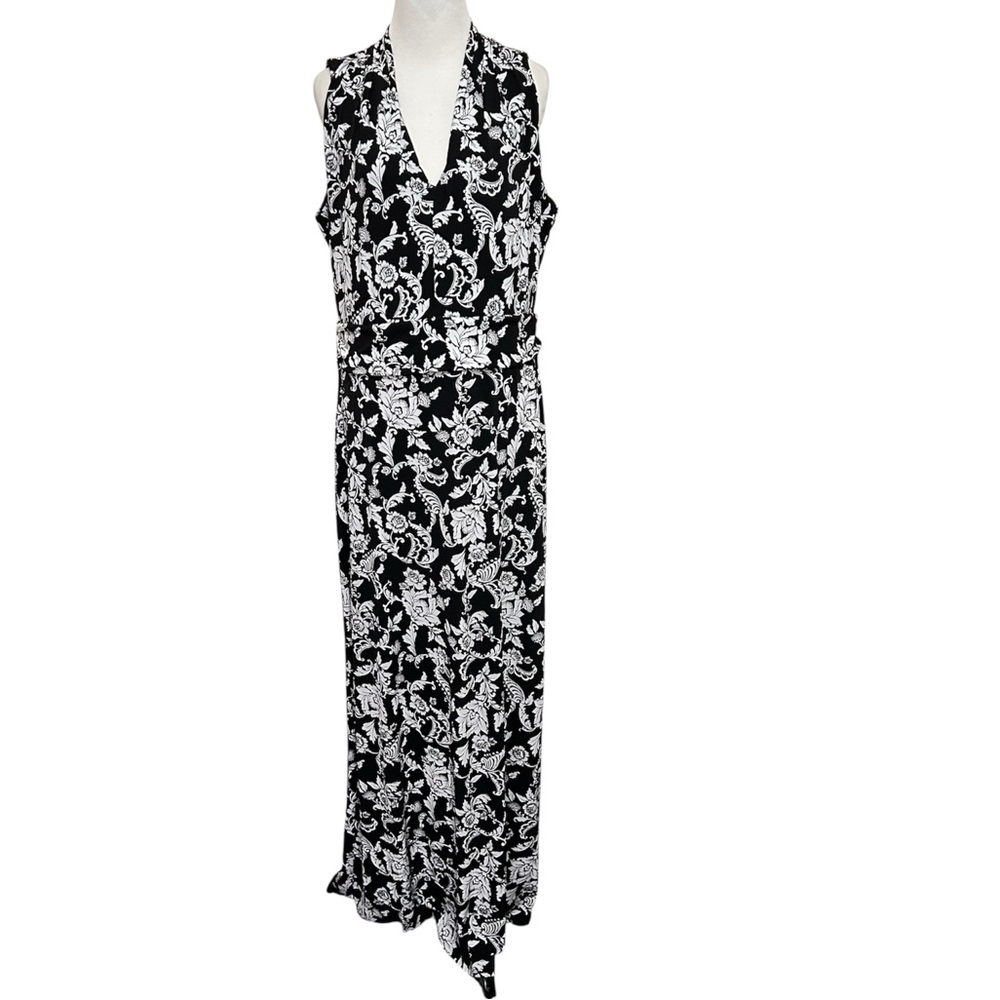 White House black market large floral maxi dress